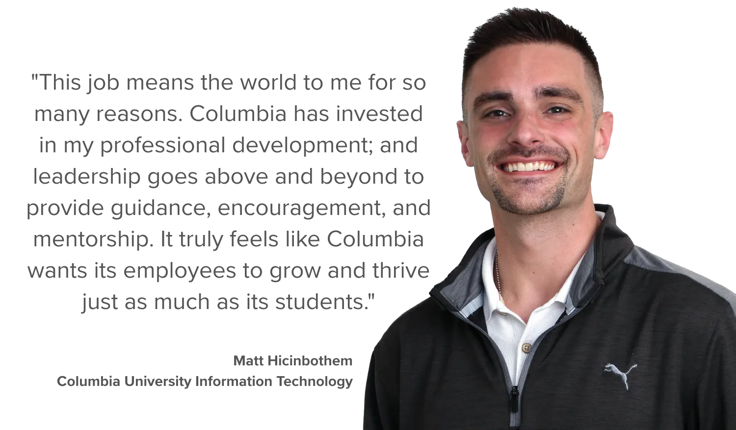 Matt Hicinbothem, Columbia University Information Technology